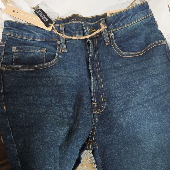 Studio Dark Indigo Women's Straight Leg Jeans - Picture 15 of 15